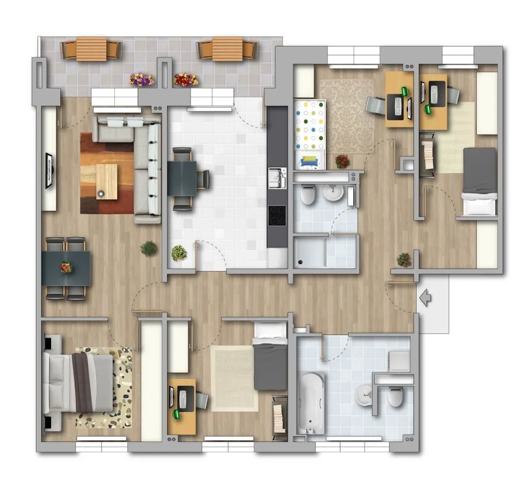 5 Zimmer Wohnung mit 116 m² in Magdeburg – Bild 8