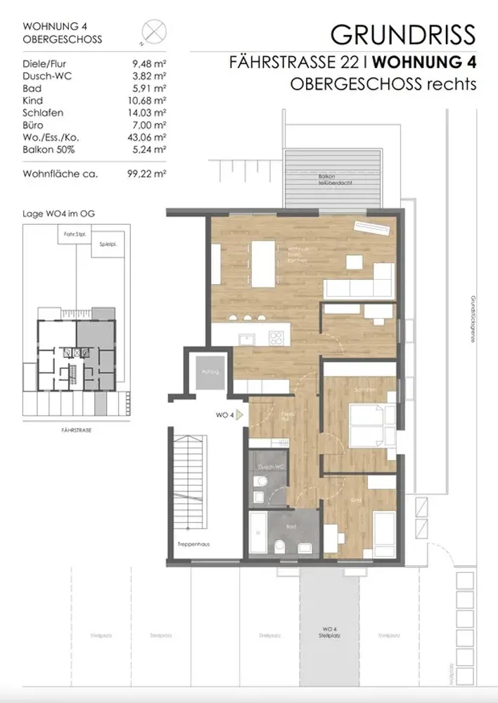 4 Zimmer Wohnung mit 99 m² in Leverkusen – Bild 3