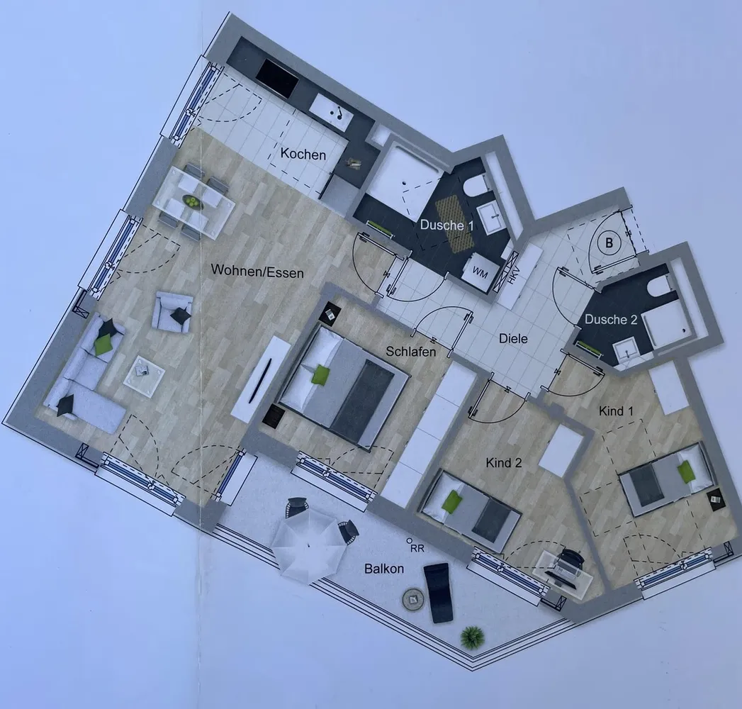 4 Zimmer Wohnung mit 97 m² in München – Bild 6