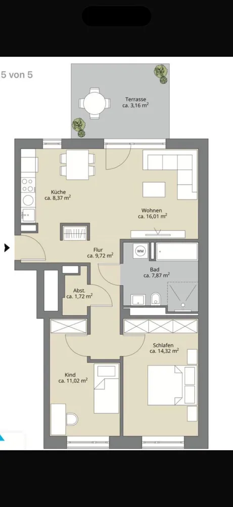 3 Zimmer Wohnung mit 73 m² in Hannover – Bild 1