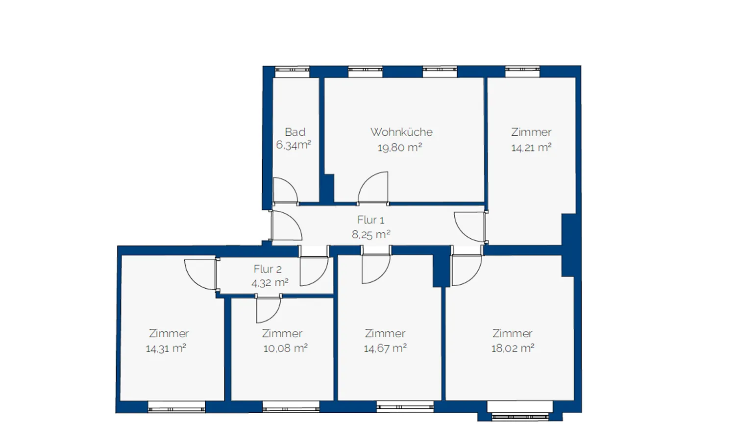 6 Zimmer Wohnung mit 110 m² in München – Bild 12