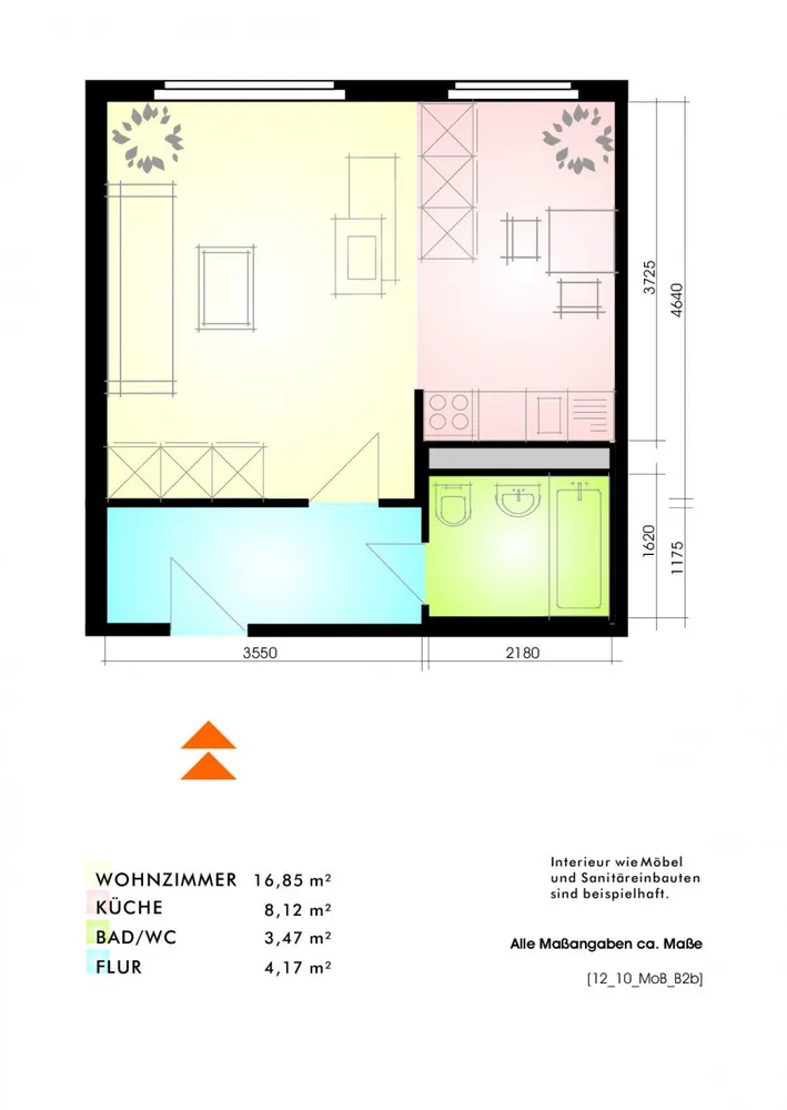 1 Zimmer Wohnung mit 33 m² in Leipzig – Bild 2