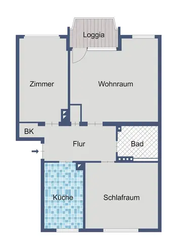 3 Zimmer Wohnung mit 72 m² in Frankfurt am Main – Bild 3