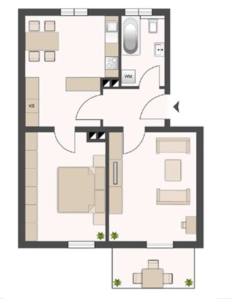2 Zimmer Wohnung mit 49 m² in München – Bild 7