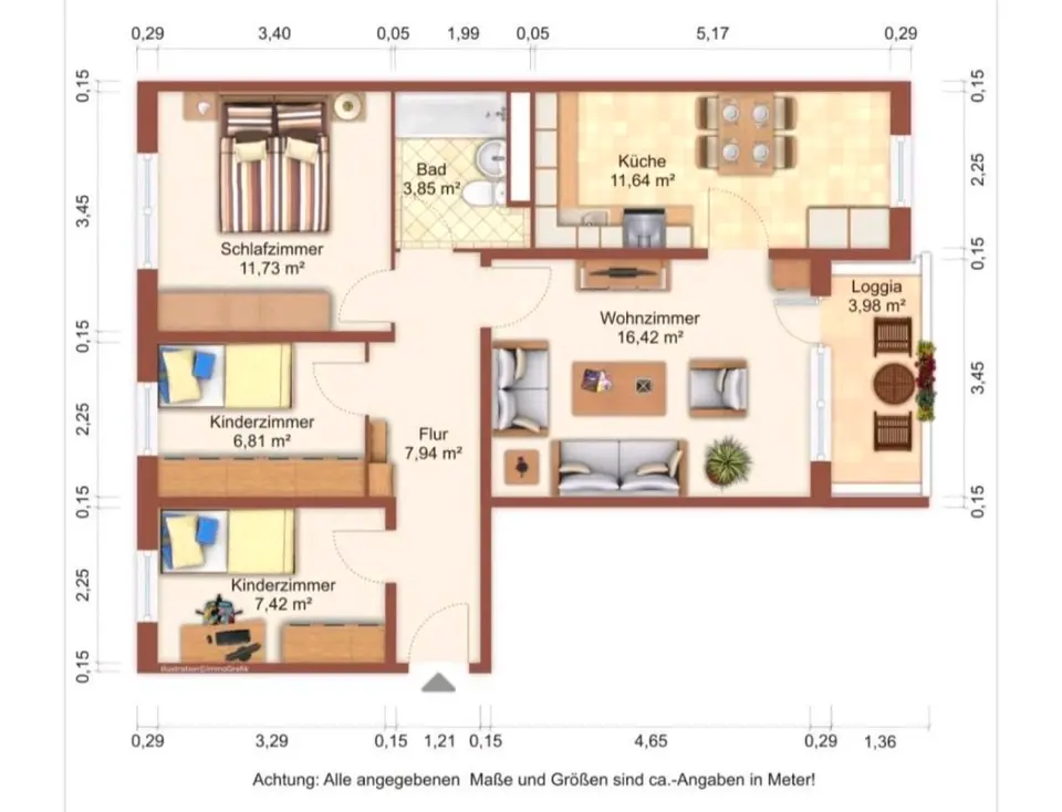 2 Zimmer Wohnung mit 80 m² in Greifswald – Bild 9