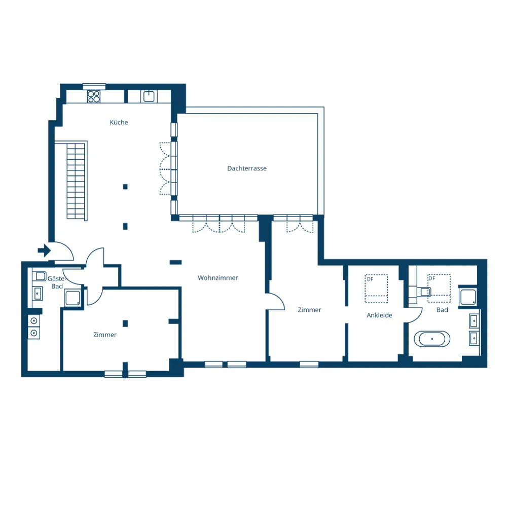 3 Zimmer Wohnung mit 172 m² in Berlin – Bild 12
