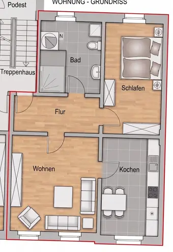 2 Zimmer Wohnung mit 64 m² in Erfurt – Bild 9