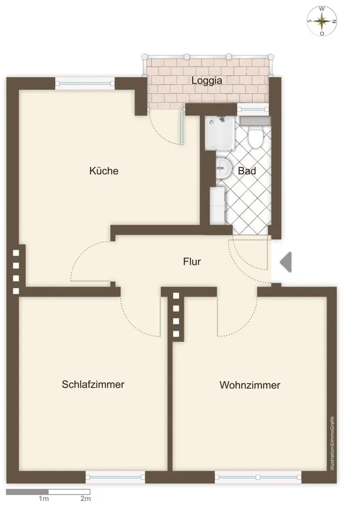 2 Zimmer Wohnung mit 53 m² in Bremen – Bild 8