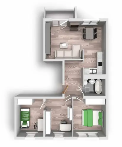 4 Zimmer Wohnung mit 66 m² in Halle (Saale) – Bild 6