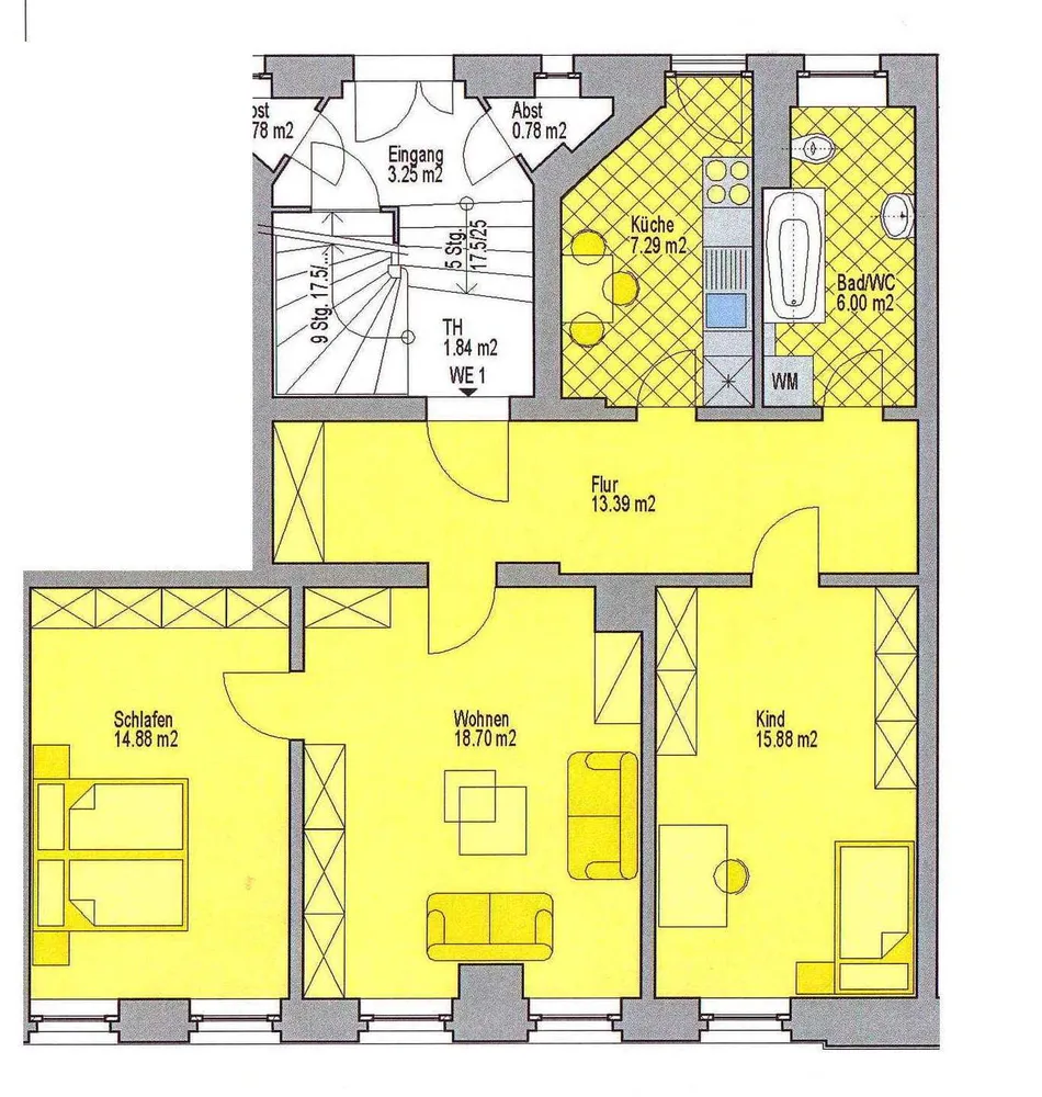3 Zimmer Wohnung mit 75 m² in Leipzig – Bild 7