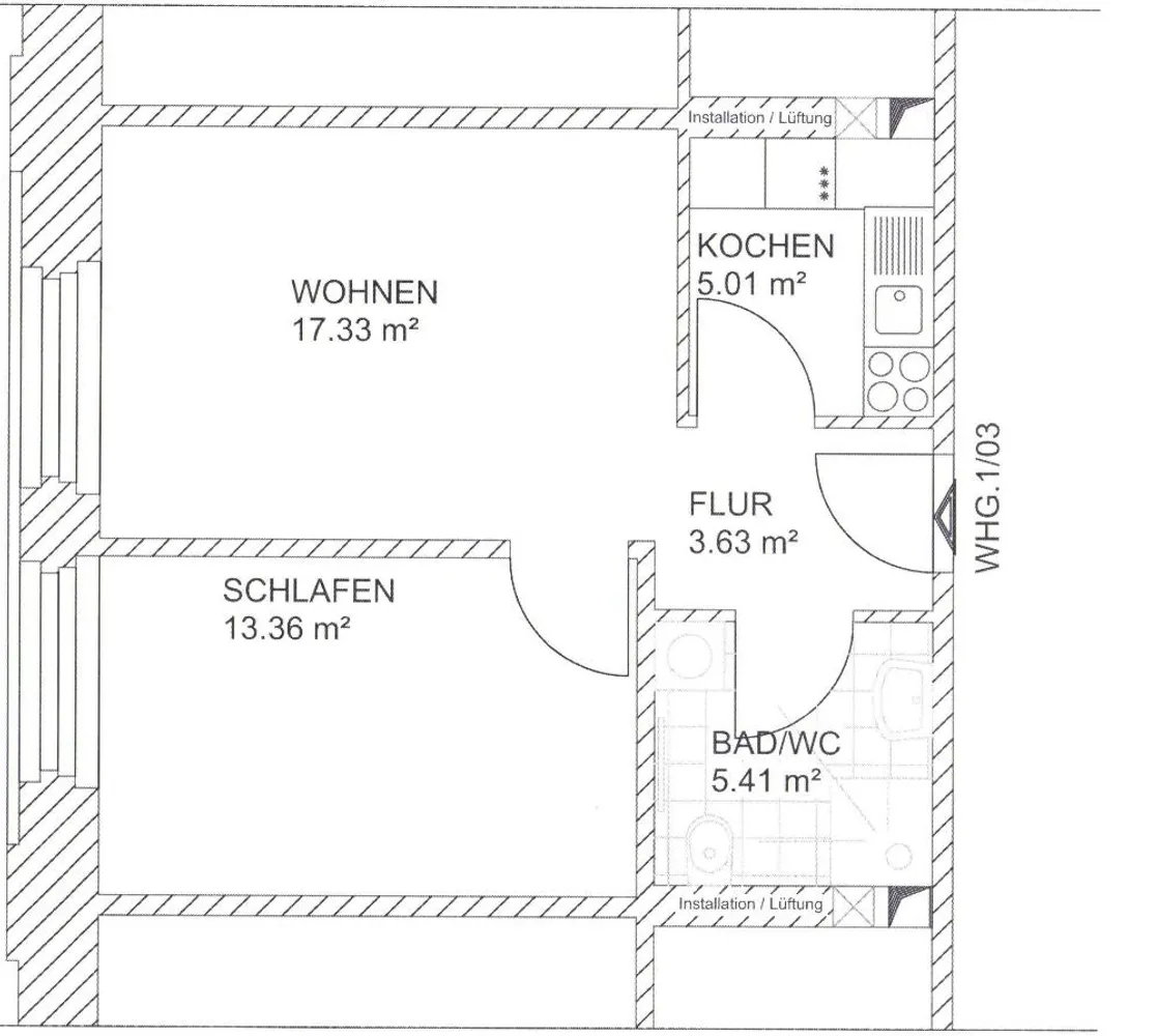 2 Zimmer Wohnung mit 45 m² in Leipzig – Bild 8