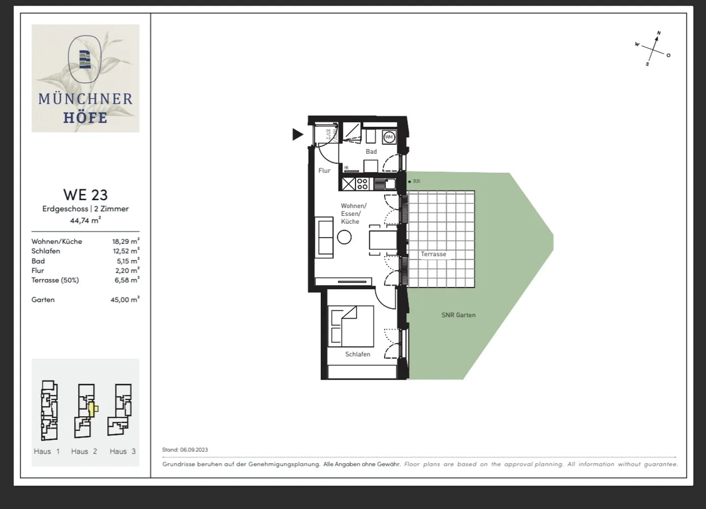 2 Zimmer Wohnung mit 42 m² in München – Bild 1