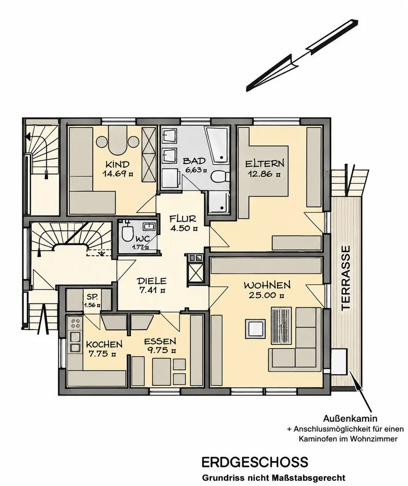 3 Zimmer Wohnung mit 105 m² in Weinheim – Bild 5