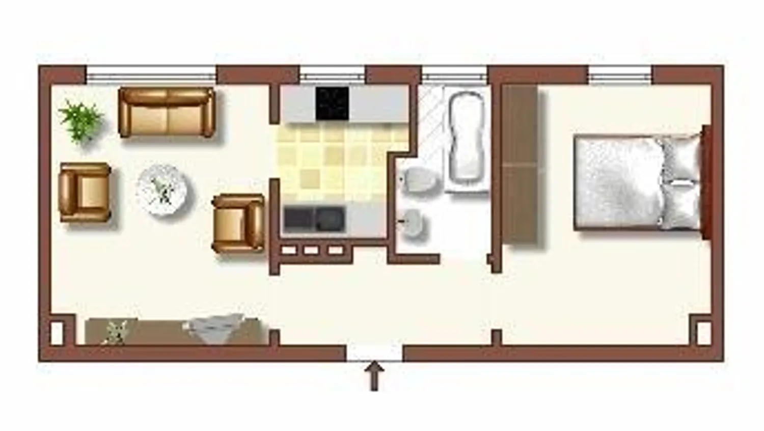 2 Zimmer Wohnung mit 41 m² in Duisburg – Bild 1