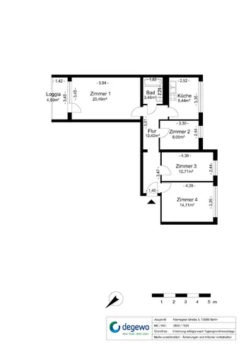 4 Zimmer Wohnung mit 78 m² in Berlin – Bild 3