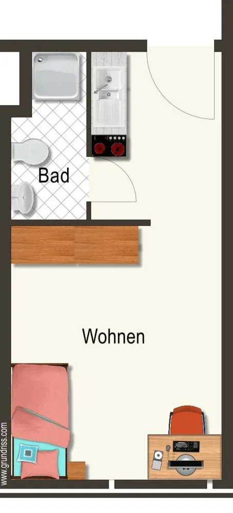 1 Zimmer Wohnung mit 17 m² in Erlangen – Bild 6