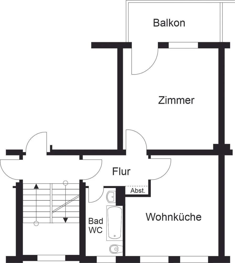 1 Zimmer Wohnung mit 37 m² in Braunschweig – Bild 8