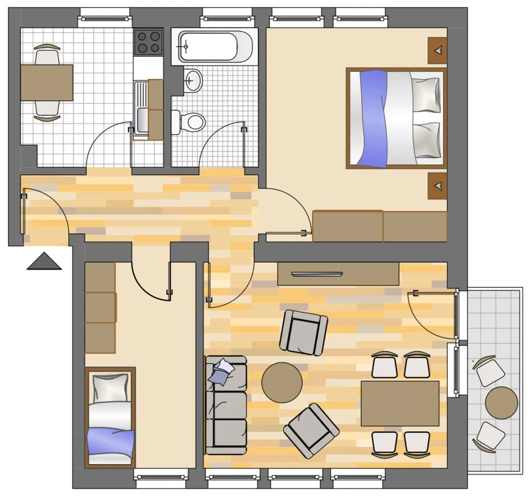 4 Zimmer Wohnung mit 60 m² in Dortmund – Bild 2