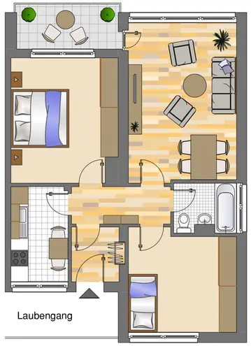 3 Zimmer Wohnung mit 68 m² in Dortmund – Bild 2