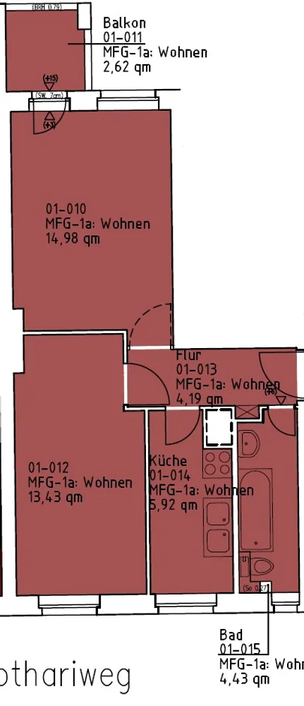 2 room apartment with 46 m² in Berlin – Photo 9