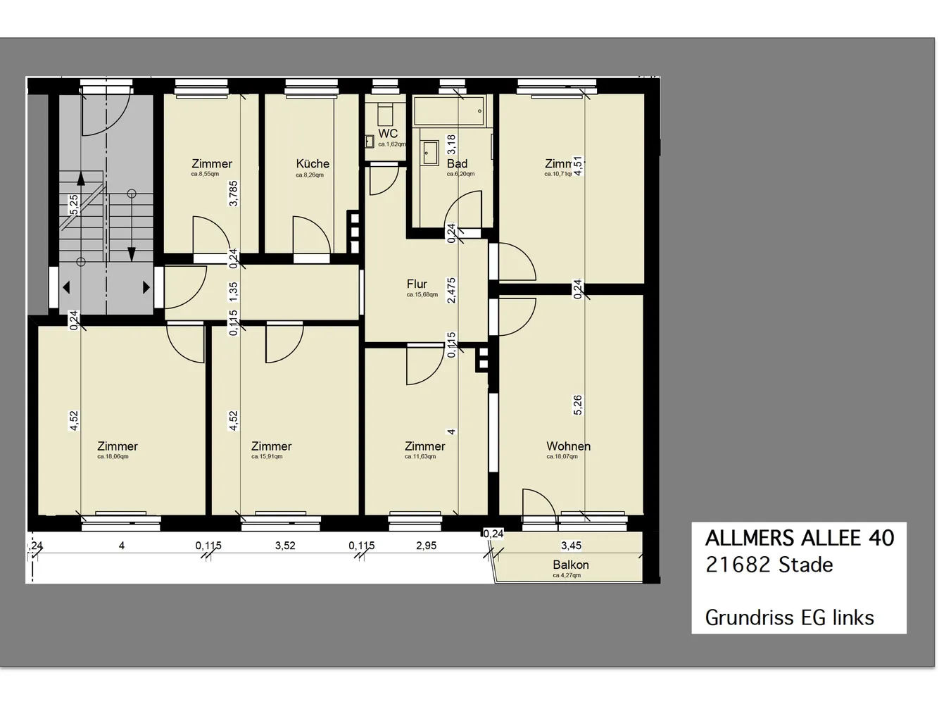 5 Zimmer Wohnung mit 102 m² in Stade – Bild 4