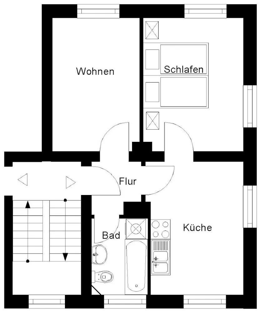 2 Zimmer Wohnung mit 42 m² in Neuwied – Bild 2