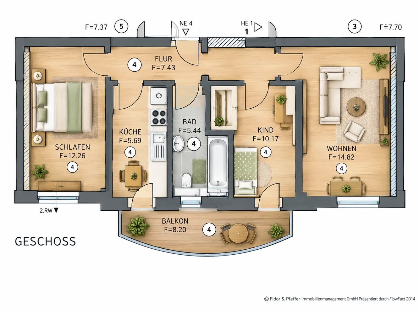 3 Zimmer Wohnung mit 62 m² in Magdeburg – Bild 10