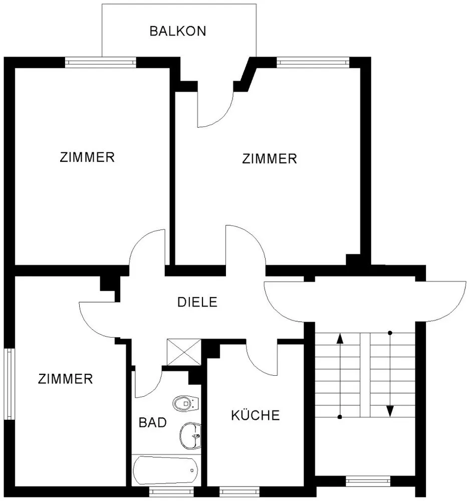 3 Zimmer Wohnung mit 63 m² in Bochum – Bild 3