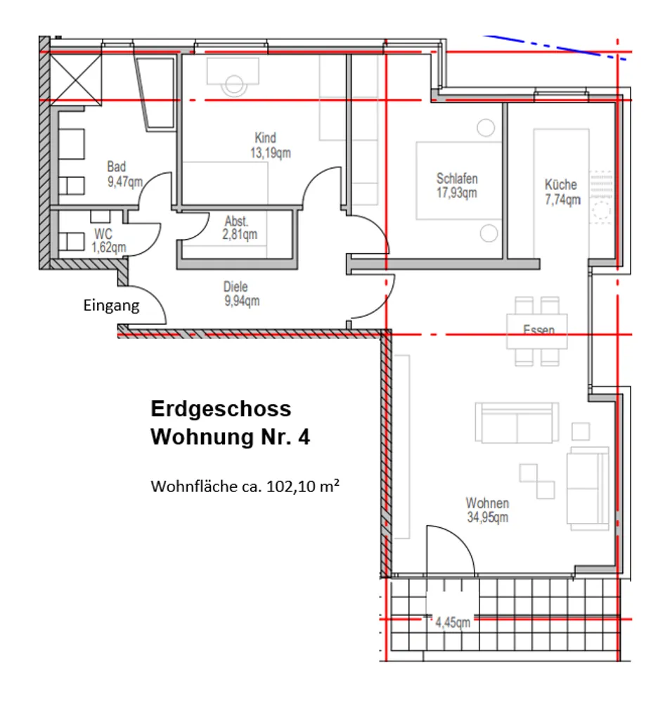 3 Zimmer Wohnung mit 102 m² in Paderborn – Bild 7