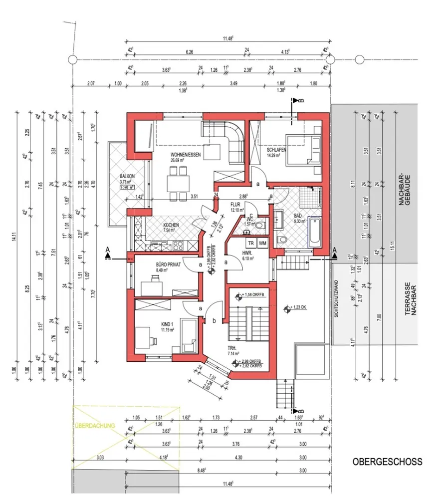 5 Zimmer Wohnung mit 106 m² in Darmstadt – Bild 1