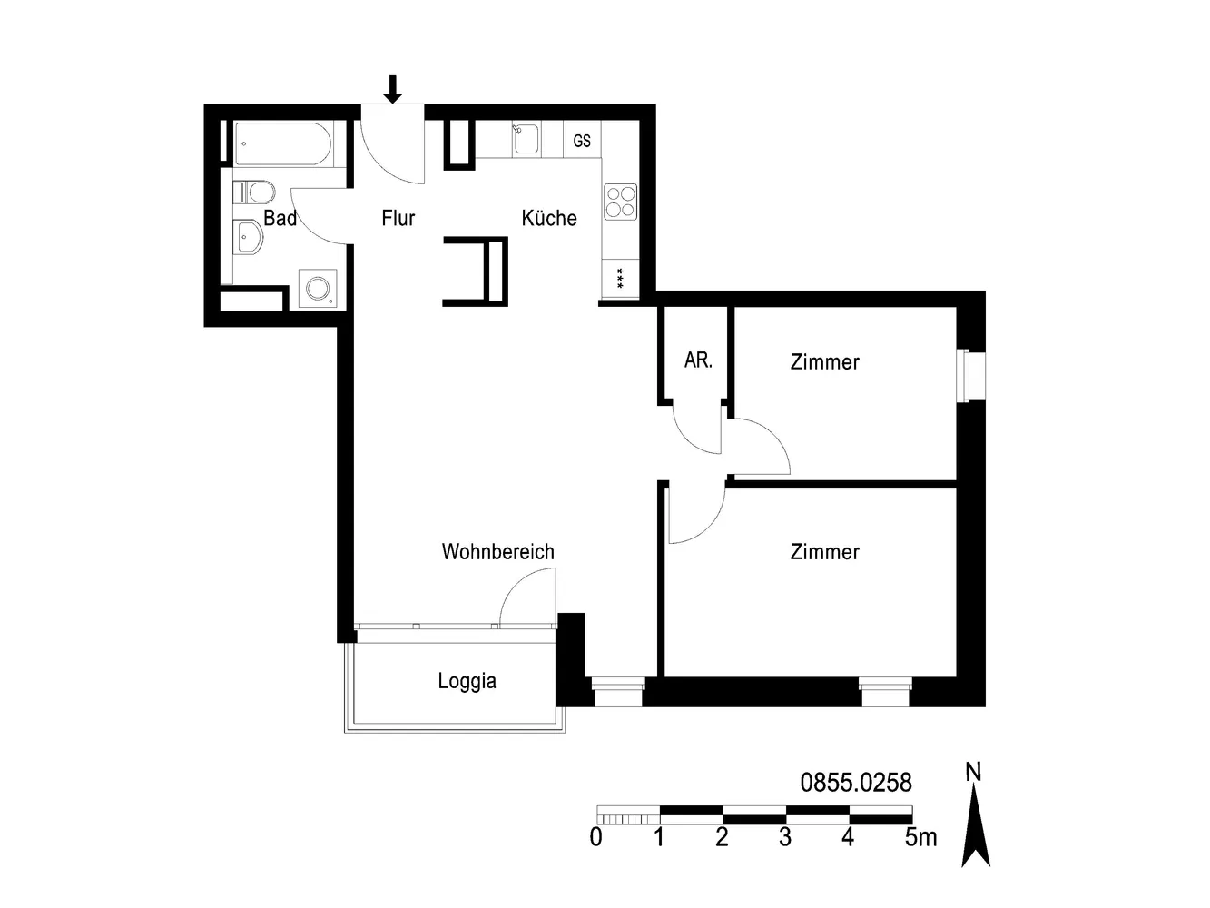 3 Zimmer Wohnung mit 72 m² in Berlin – Bild 4