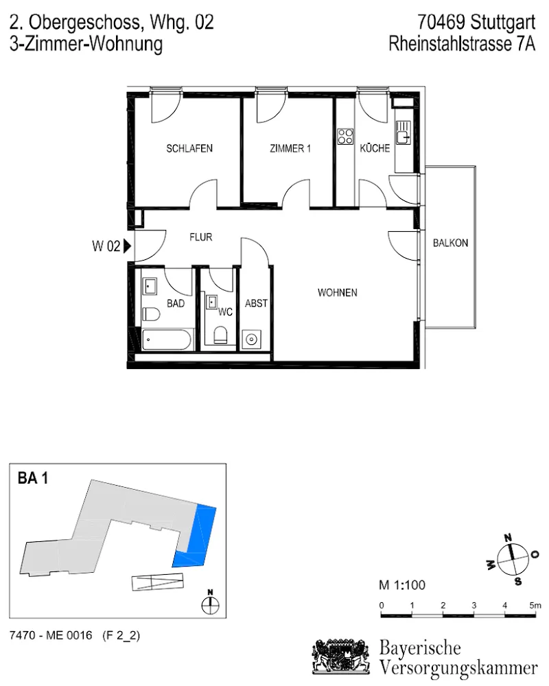 3 Zimmer Wohnung mit 74 m² in Stuttgart – Bild 7
