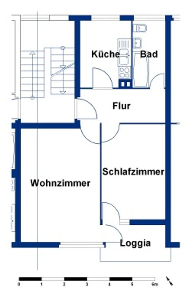 2 room apartment with 46 m² in Wolfsburg – Photo 1