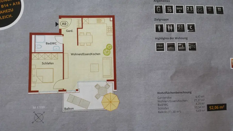 3 Zimmer Wohnung mit 52 m² in Backnang – Bild 5