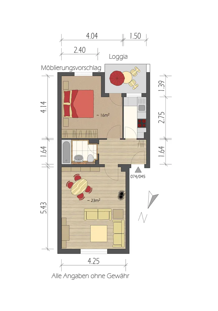 2 Zimmer Wohnung mit 54 m² in Hamburg – Bild 8
