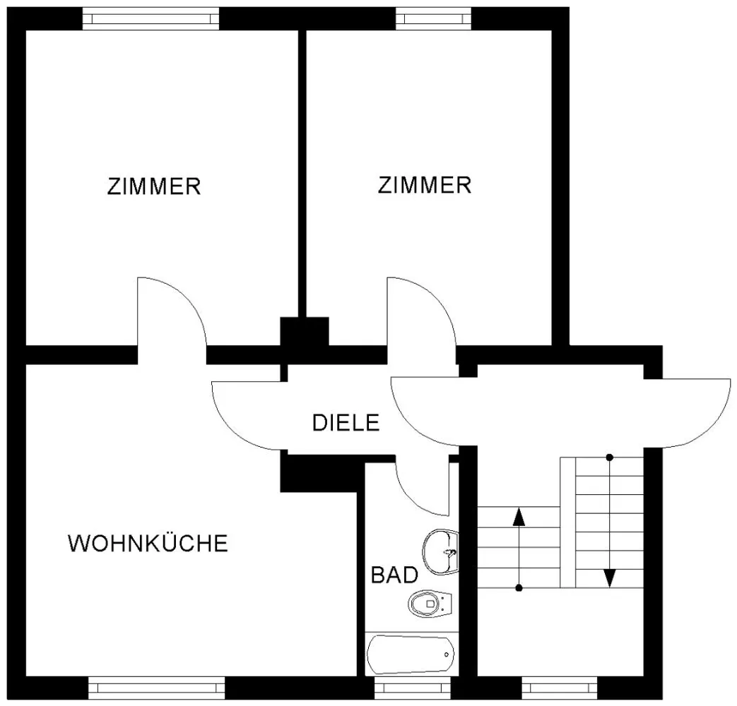 2 Zimmer Wohnung mit 50 m² in Bochum – Bild 1