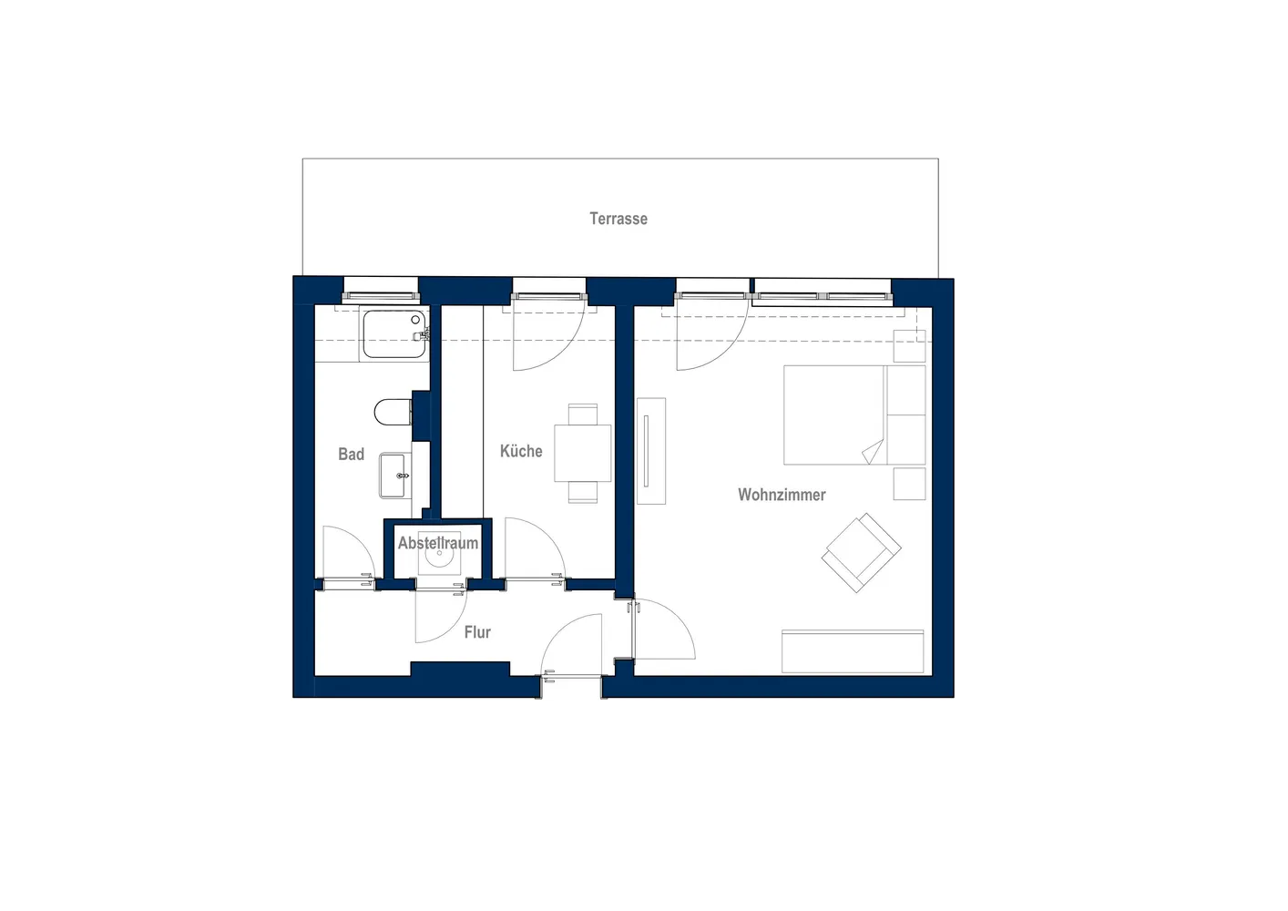 1 Zimmer Wohnung mit 50 m² in Krefeld – Bild 10