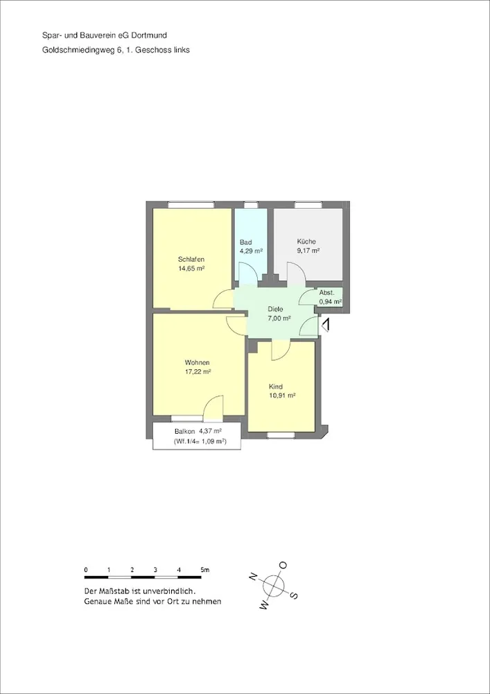 3 room apartment with 65 m² in Dortmund – Photo 6