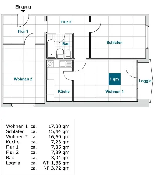 3 Zimmer Wohnung mit 78 m² in Dresden – Bild 3