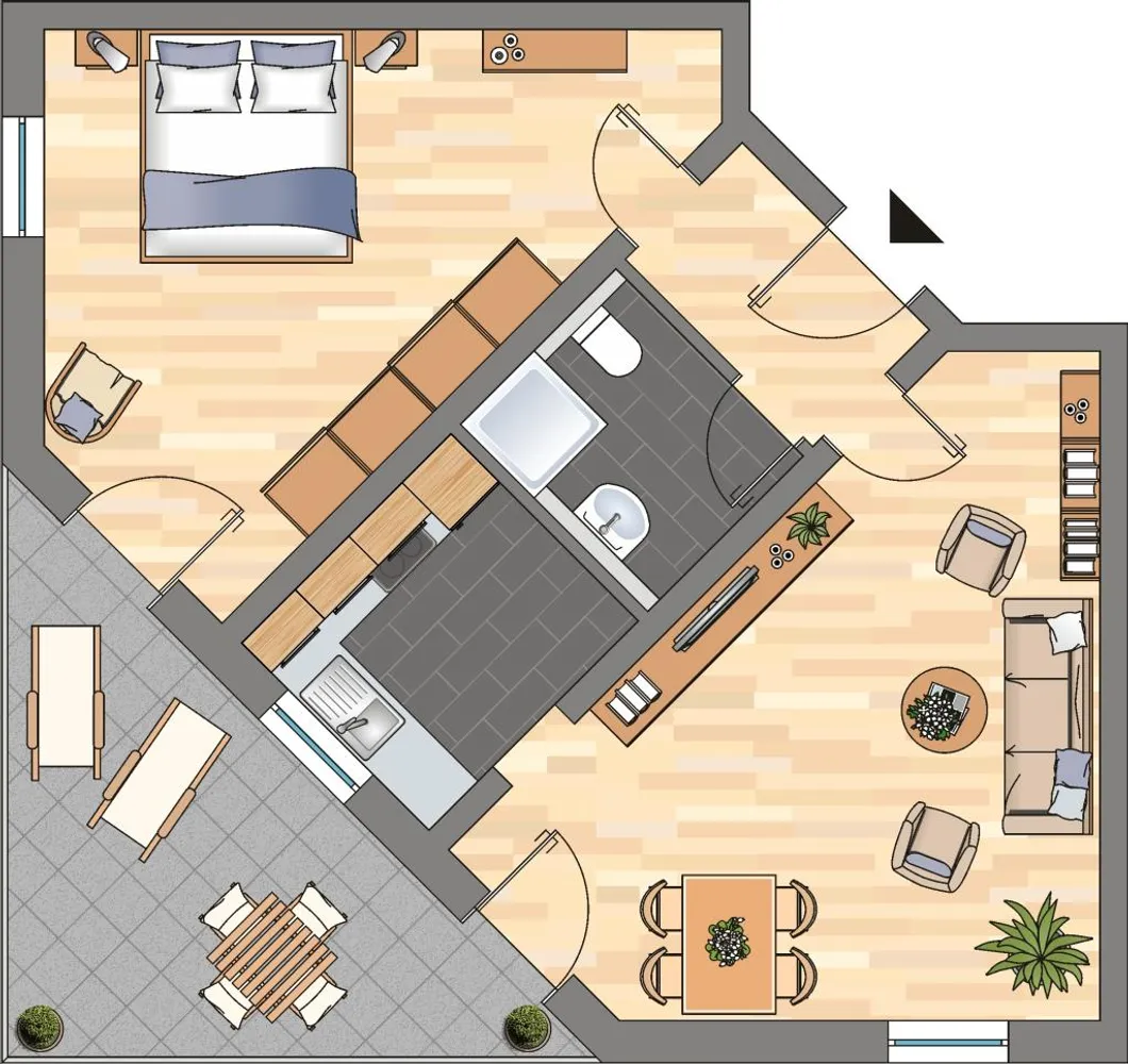2 Zimmer Wohnung mit 54 m² in Hannover – Bild 2