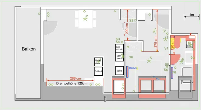 2 Zimmer Wohnung mit 42 m² in Lübeck – Bild 2