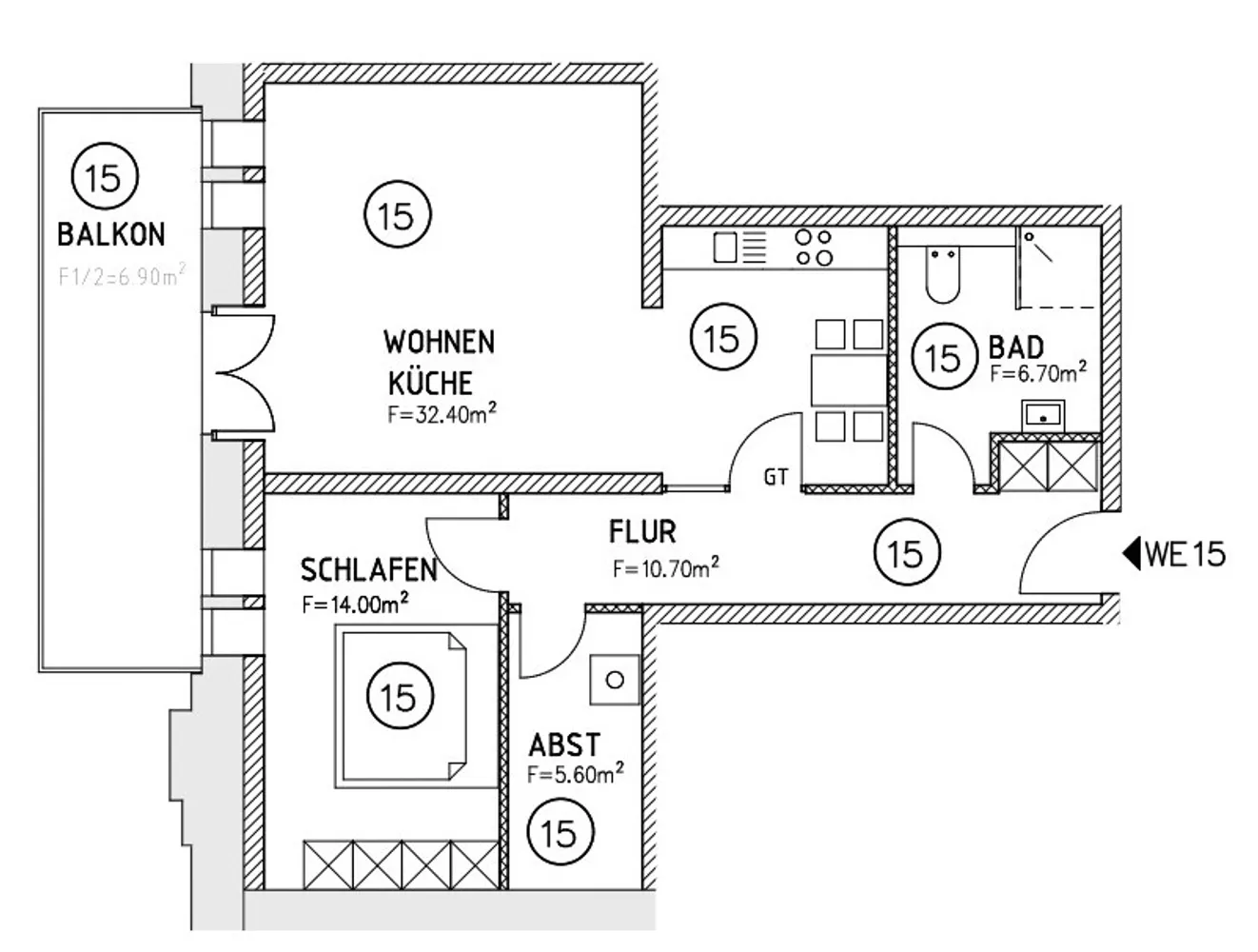 2 room apartment with 75 m² in Magdeburg – Photo 4