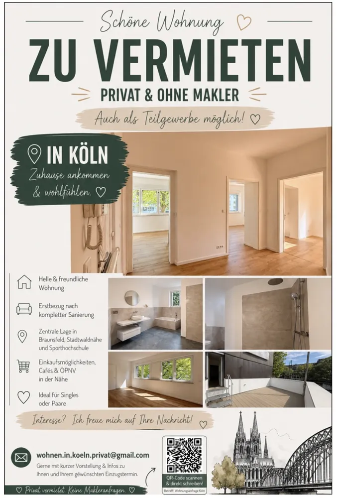 4 room apartment with 106 m² in Cologne – Photo 1