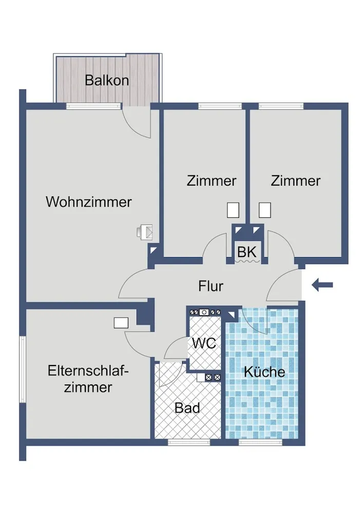 4 room apartment with 72 m² in Dreieich – Photo 5