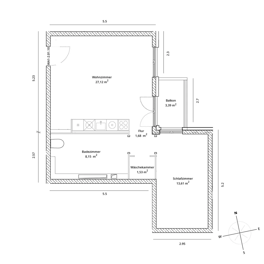 2 room apartment with 51 m² in Berlin – Photo 9