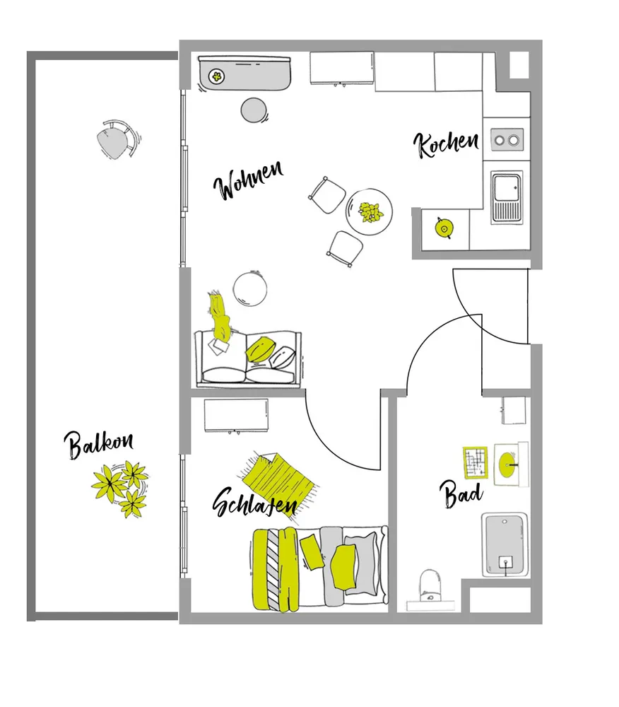 2 Zimmer Wohnung mit 42 m² in Offenbach am Main – Bild 7