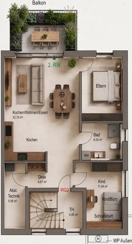 4 Zimmer Wohnung mit 77 m² in Rottweil – Bild 5
