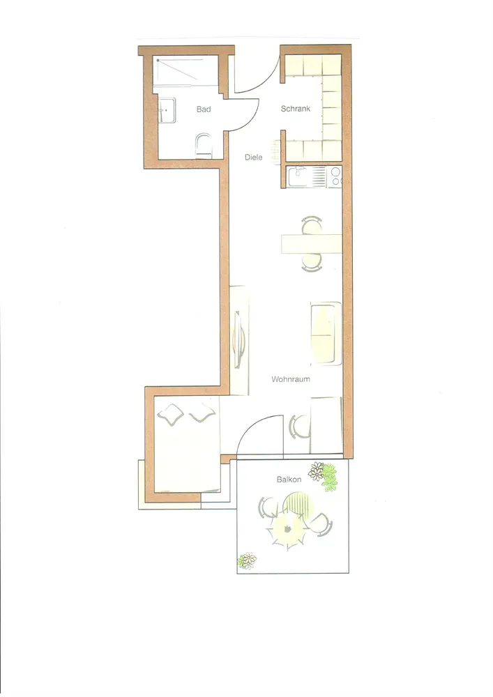1 room apartment with 28 m² in Ingolstadt – Photo 8