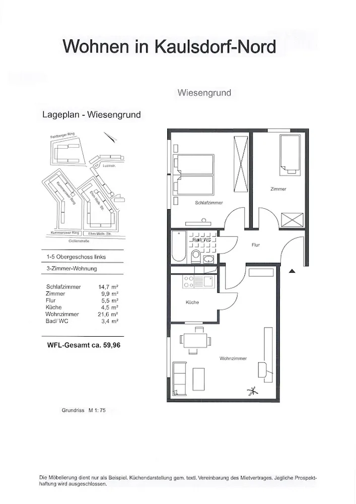 3 Zimmer Wohnung mit 60 m² in Berlin – Bild 6