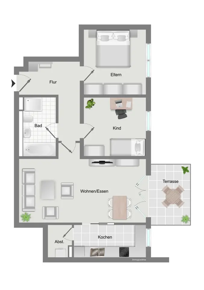 3 Zimmer Wohnung mit 75 m² in Augsburg – Bild 8
